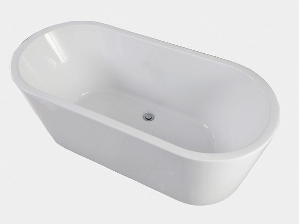 Posh Solus F/Stand Bath 1500x700x560 WH - WESTERN SHAMROCK PLUMBING PTY LTD