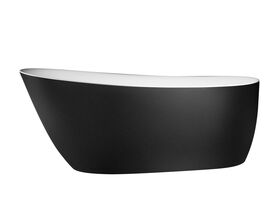 Kado Neue Freestanding Bath 1730 x 780 x 730mm Matte White/ Matte Black