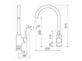 Stylus Blaze Blaze Pin Sink Mixer Tap