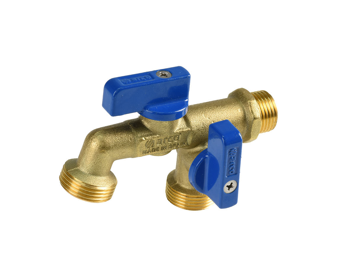 Arco Double Grifo Tap W/Nrv Male 15mm